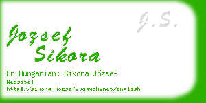 jozsef sikora business card